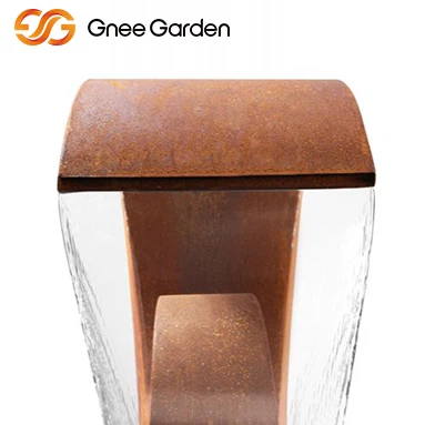 Corten Steel Backyard Water Feature