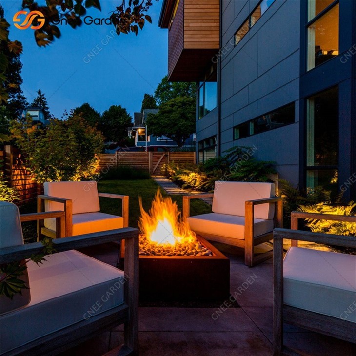 Ohniská na zemný plyn Corten Steel