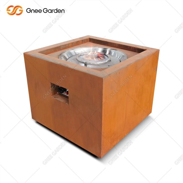 Corten Steel Natural Gas Fire Pits