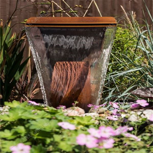 Corten Steel Water Features Outdoor Fountains