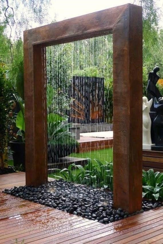 Decorative Garden Art Corten Steel Water Fountain For Sale