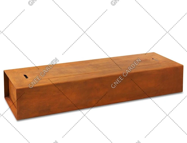 Luxury Natural Gas Corten Steel Fire Pit Outdoor