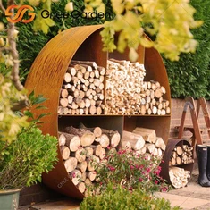 Záhradný vonkajší stojan na skladovanie dreva Pentagon