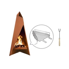 Vonkajší dvorček Ohnisko Corten Steel Fire Pit