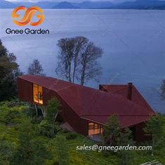 Zhrdzavené Corten oceľ panely obklady fasáda