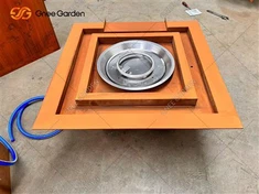 Bazénová voda Ohnisko z ocele Corten