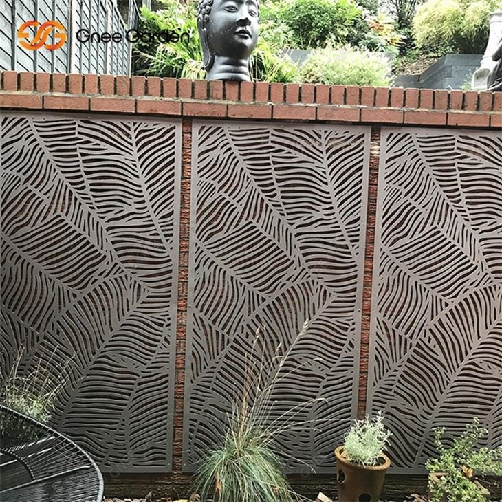 Modern Corten Steel Garden Screen