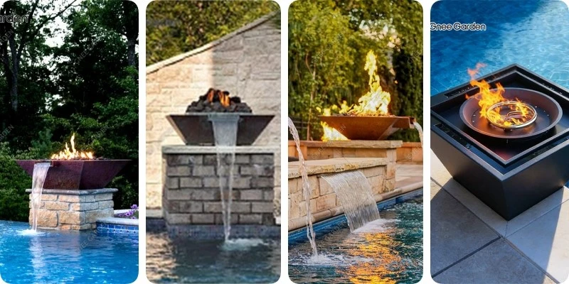Fire Water Bowl with Burner Fire Water Bowl with Burner